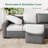 L-Shaped Sleeper Sectional Sofa with Storage-1469023185