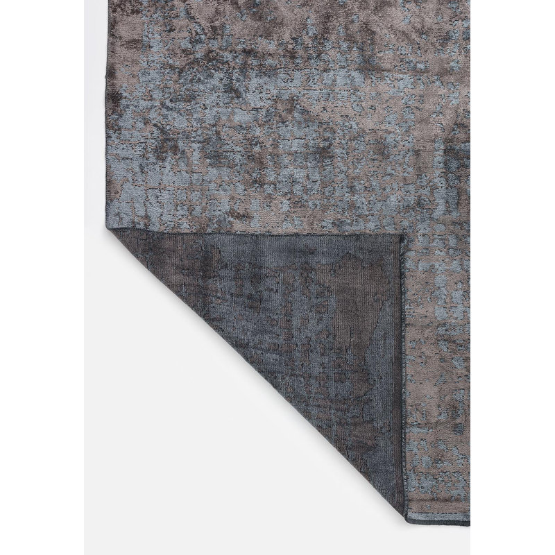 Rheuark Abstract Hand Loom Indoor / Outdoor Area Rug, Rectangle 5'3" x 7'7"