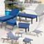 Ensemble de 2 chaises longues pour l'extérieur