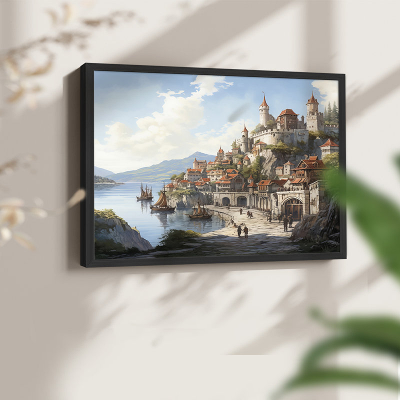 Paysage - Lxxiii - Reproduction encadrée - réarmable, H 22 po x l 28 po, Noir