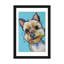 «Hippie Hound Studios», reproduction d'art sur toile tendue «Yorkie Jaxson»-72436539-72436538-72436542