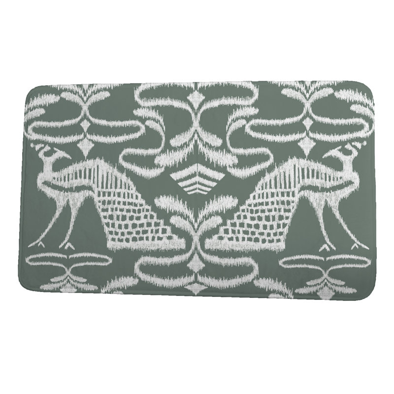 Tapis de bain Garold, l 17 po x L 24 po, Gris