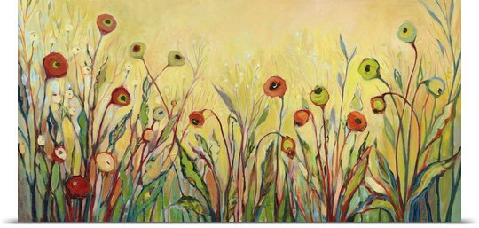Nolani «Summer Poppies» - Imprimé, H 24 po x l 48 po x 1,5 po, Toile