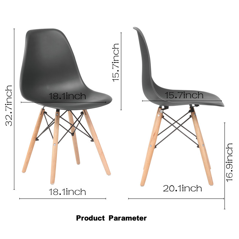 Chaise d'appoint Blagg, Noir