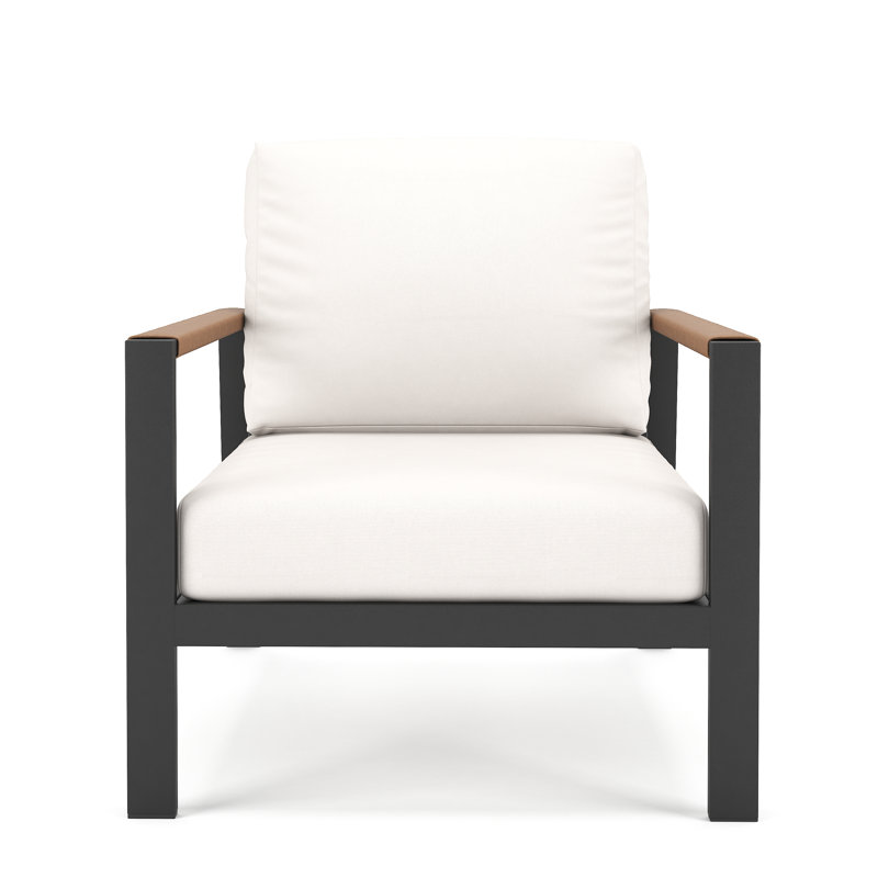 Chaise de patio avec coussins Sunbrella Bayla