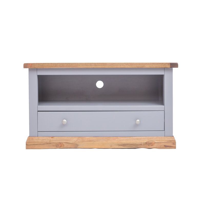 Abington TV Stand for TVs up to 48", Brown/Grey/Brown/Silver