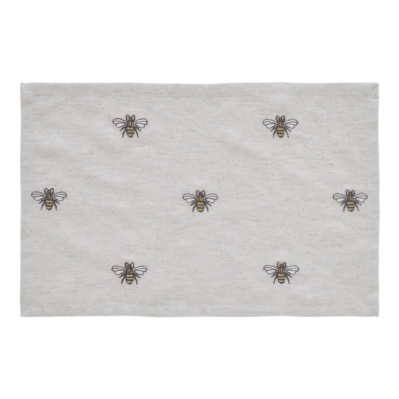 Ensemble de napperons brodés en coton 6 pièces