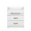 45cm W Manufactured Wood Bedside Table