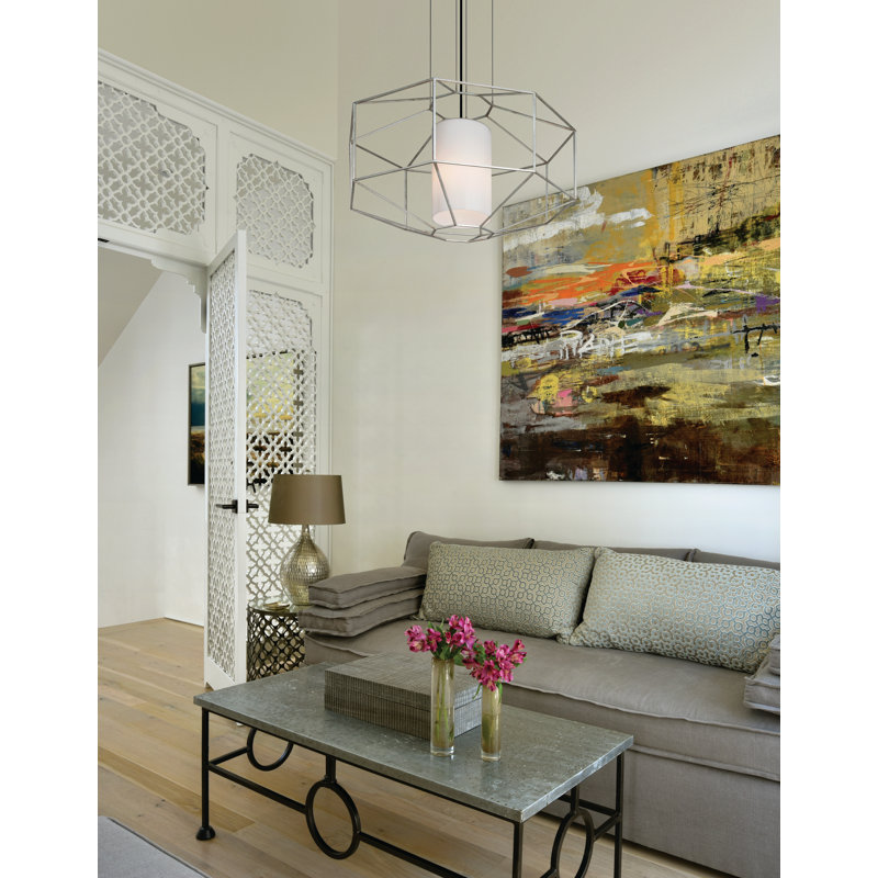 Silhouette 1 - Light Pendant, Gold Leaf