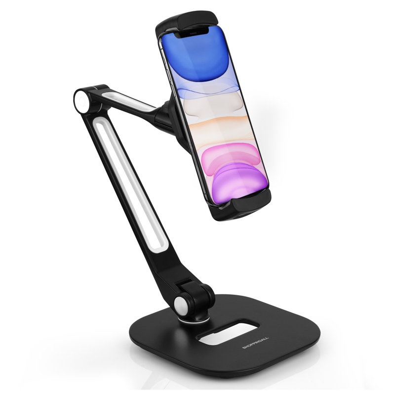 Système de fixation universel pour bureau ajustable pour iPad SH-SHOPPERALL SA-205D, Noir