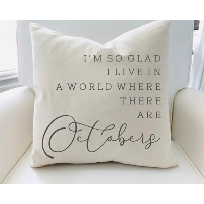  Octobers Cotton Pillow Cover