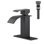 Robinet de lavabo de salle de bain à poignée simple avec bonde escamotable Waterfall