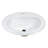Ruvati 21 x 18 inch Drop In Topmount Bathroom Sink White Oval Porcelain Ceramic with Overflow