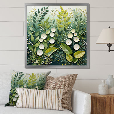 " Green And White Ferns Plant Ethereal Whispers "
