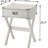 White 1-drawer End Table