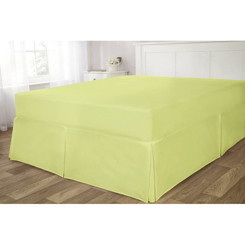 Holiness Pleated Wrap Around Bed Skirt, Pistachio, Single (3')