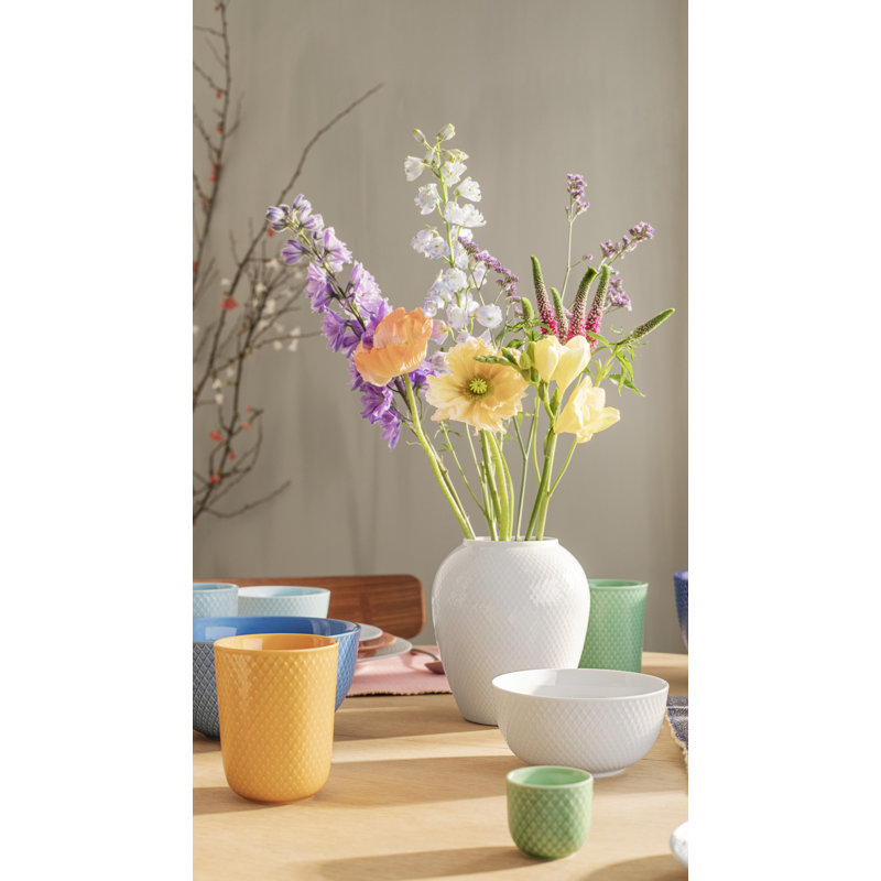 Table Vase, 6.5" H x 5.5" W x 5.5" D