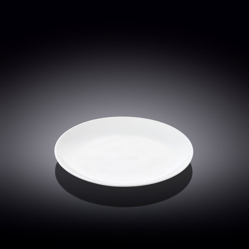 Fine Porcelain Rolled Rim Bread Plate 15cm Set of 6