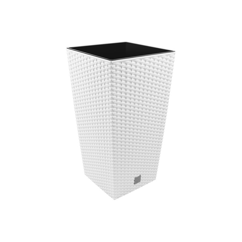 Petty Pot Planter, White, 61cm H x 33cm W x 33cm D