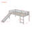 Loft Bed with Slide, Multifunctional Design, Twin-737673496