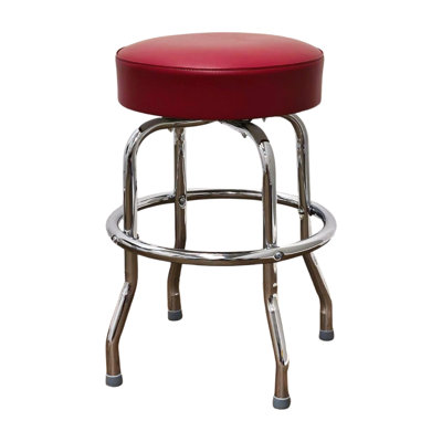 Retro Home Swivel Upholstered Counter Stool