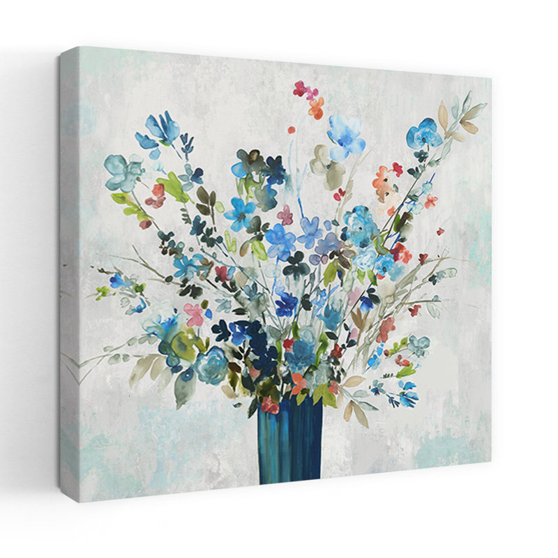 Lumières, art floral abstrait délicat et organique, H 18 po x l 18 po
