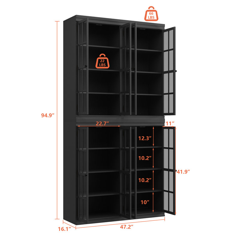 Jayziel Storage Bookcase, Brown