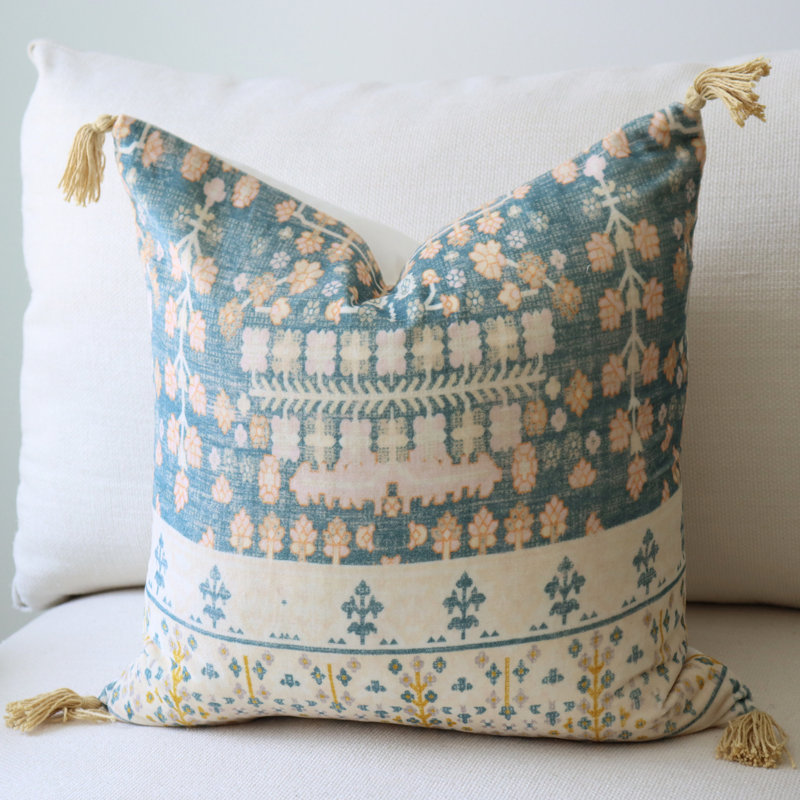 Housse de coussin en coton, H 18 po x l 18 po