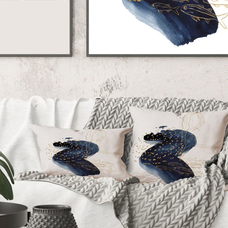 Abstract Throw Pillow