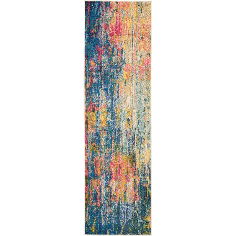 Velva Abstract Indoor Rug, Runner 2'2" x 7'6"