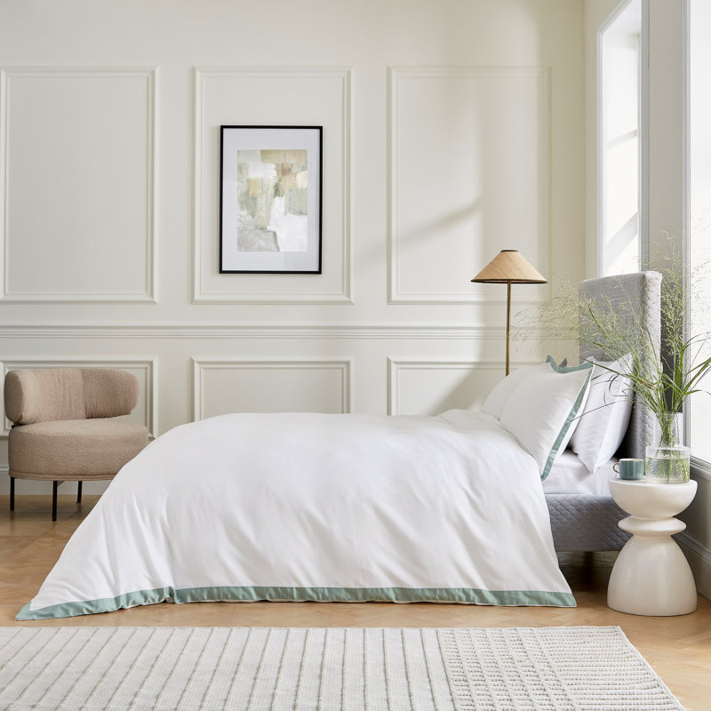 Olenna Cotton Duvet Cover Set, Single Duvet Cover Set + 2 Standard Pillowcases