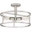 Plafonnier semi-encastré en nickel brossé 3 lumières New Harbor-1716854412