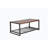 Rectangular Coffee Table With Solid Wood Table Topand Shelf
