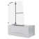 48'' W x 58'' H Pivot Frameless Tub Door with Clear Glass