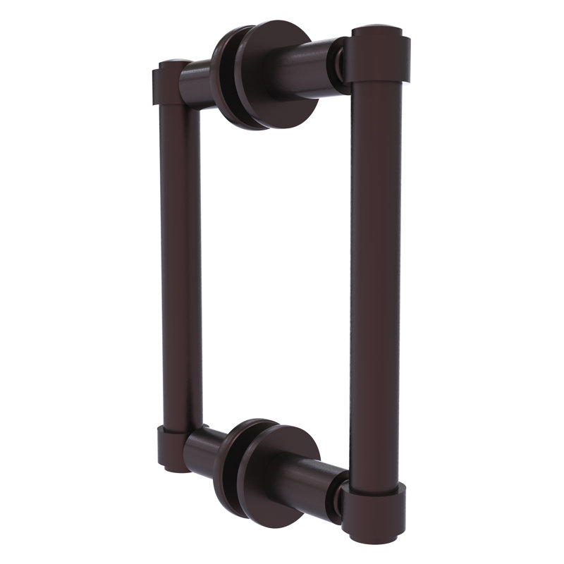Poignée de porte de douche dos à dos, Bronze antique