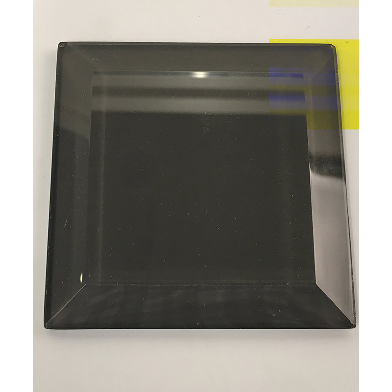 Genoa 3" x 3" Beveled Glass Wall Tile, Shadow