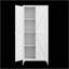 Armoire de rangement durable et réglable en métal à 2 portes avec tablettes pour la cuisine, le salon et le bureau-134530696