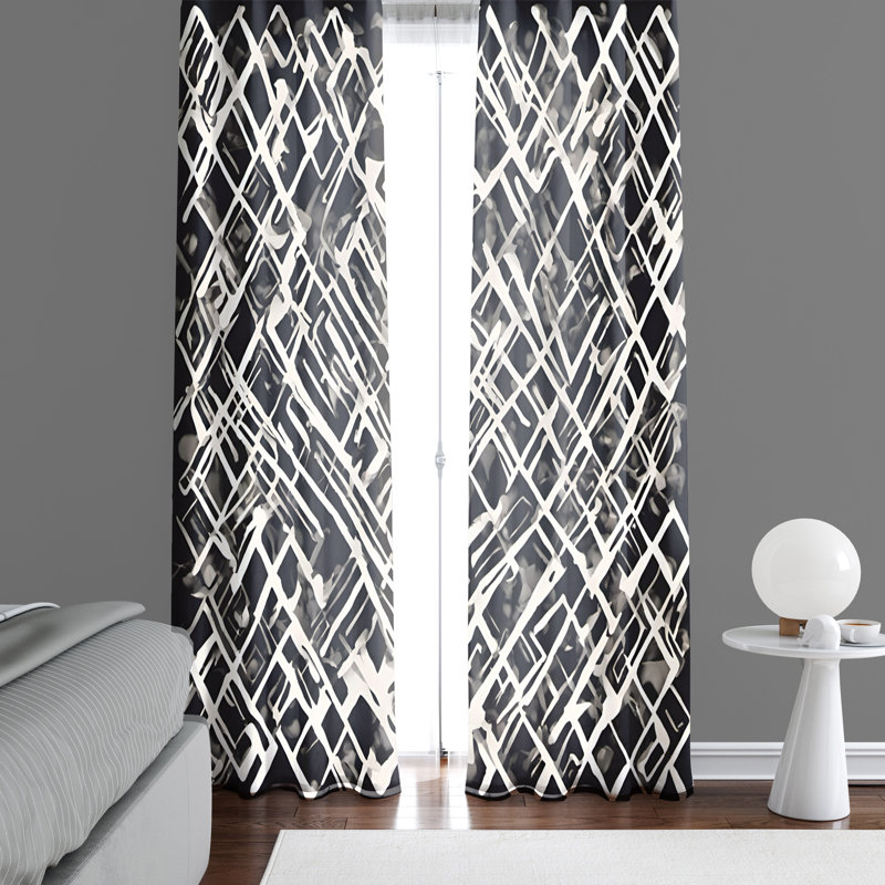 Semi Sheer Curtain Pair, 20" W x 52" L