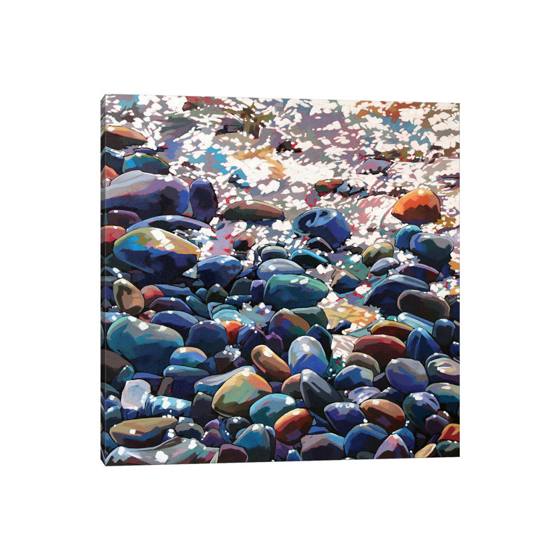 Pebbles IX by Kevin Lowery - Wrapped Canvas Painting, 30.48 cm H x 30.48 cm W