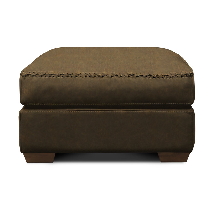 City Cowboy Ottoman, Taupe Grey (Soft Touch), Espresso