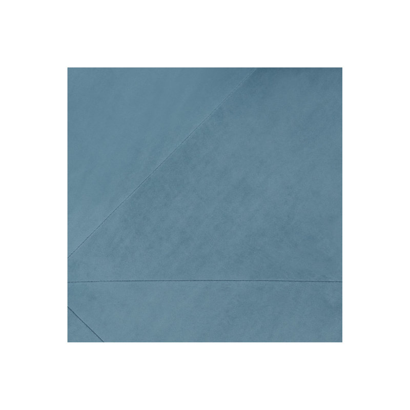 Khan Upholstered Ottoman, Dusty Blue