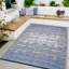 Tapis d'extérieur abstrait réversible bleu Aldo-2011633546