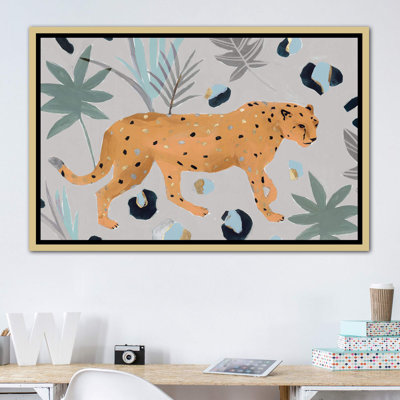" Walking Cheetah I " Painting