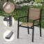 Ensemble de salle à manger 5 pièces en polyester enduit de PVC avec plateau de table, table de patio toutes saisons et chaises pour jardin-876135865