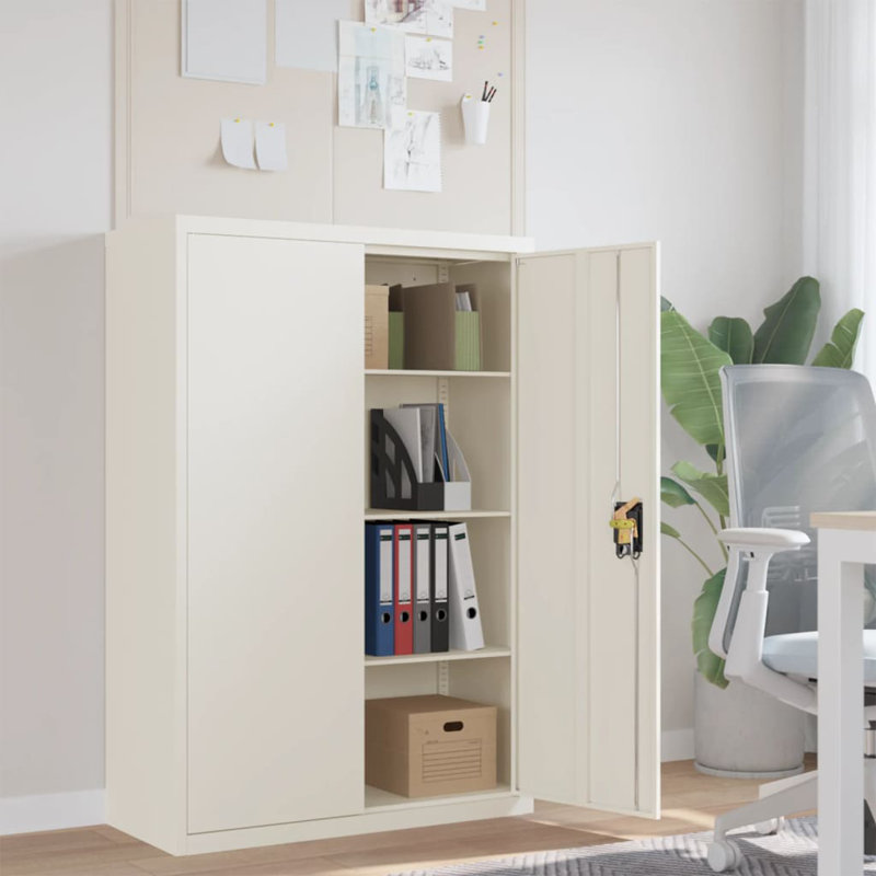 Marielos 2 -Door Storage Cabinet, White