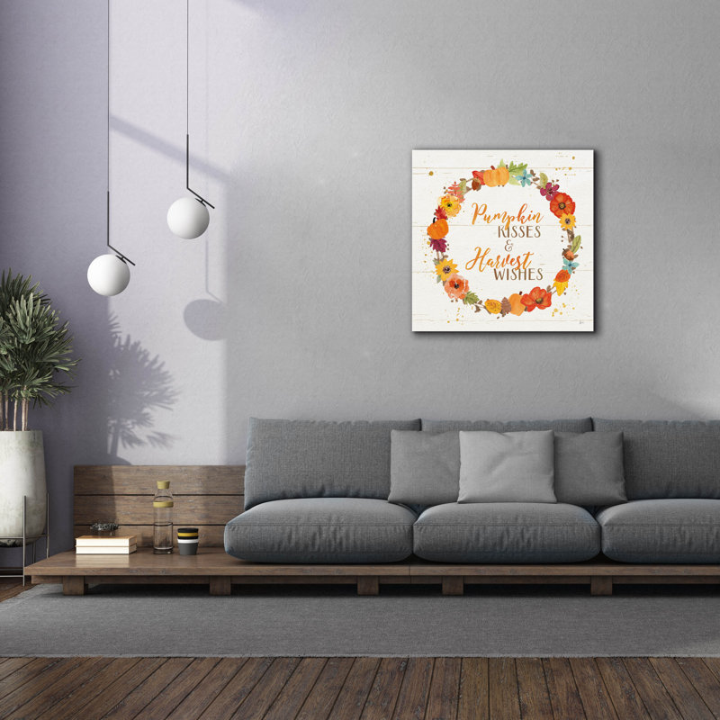 «Harvest Wishes II on Wood» par Jess Aiken, art mural sur toile, H 37 po x l 37 po x P 1,5 po
