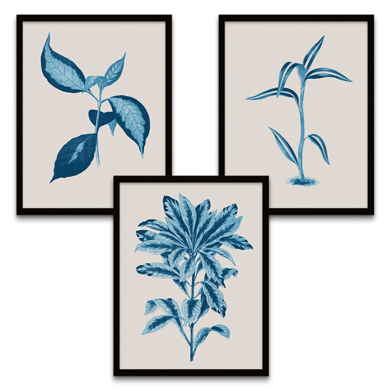 Botanics Leaves Ferns - 3 Piece Print Set