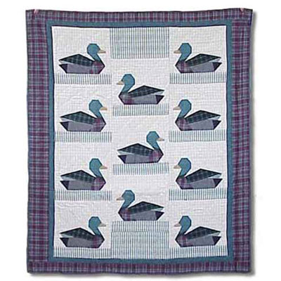 Ducks Quilted Throw Blanket