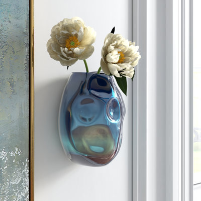Vase mural en verre Lilia