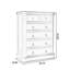 Armoire d'appoint en bois massif brun noisette